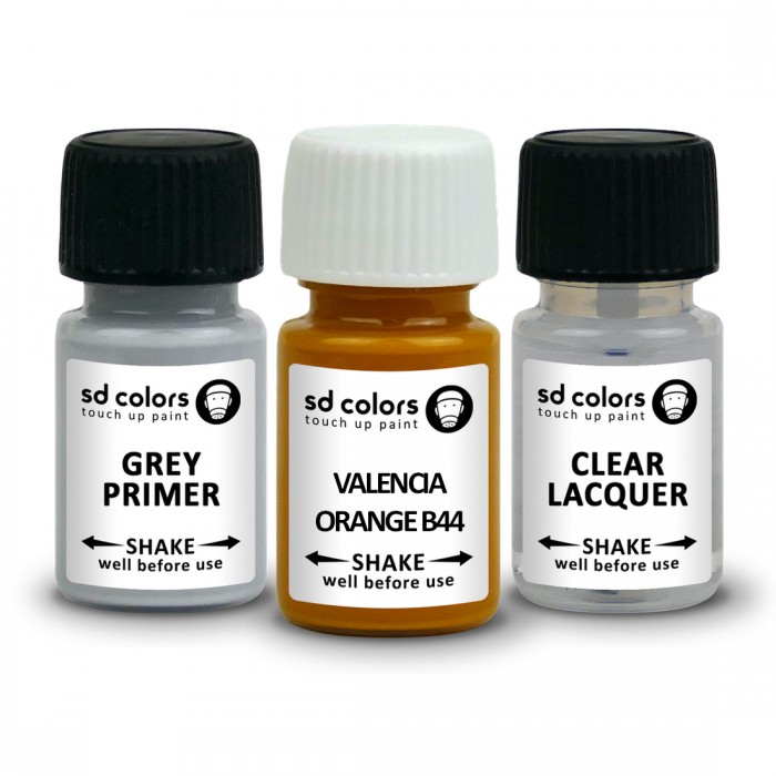 SD COLORS TOUCH UP PAINT KIT CARE  VALENCIA ORANGE B44 сompatible with BMW Small Edition Set