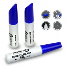 SD COLORS ATLANTIS TURQUOISE ZQN сompatible SUZUKI New Touch Up Paint Pen REPAIR KIT 12ML SCRATCH CHIP BRUSH COLOR CODE ZQN ATLANTIS TURQUOISE (PAINT+PRIMER+LACQUER)