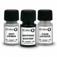 SD COLORS NIGHTHAWK BLACK B92P сompatible HONDA New Touch Up Paint 8ML REPAIR SCRATCH CHIP BRUSH COLOR CODE B92P NIGHTHAWK BLACK (PAINT+PRIMER+LACQUER)