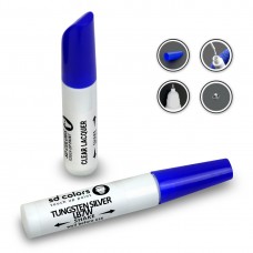 SD COLORS TUNGSTEN SILVER LB7W сompatible VW/AUDI New Touch Up Paint Pen REPAIR KIT 12ML SCRATCH CHIP BRUSH COLOR CODE LB7W TUNGSTEN SILVER (PAINT+LACQUER)