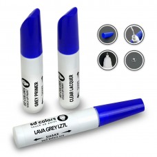 SD COLORS LAVA GREY LZ7L сompatible VW/AUDI New Touch Up Paint Pen REPAIR KIT 12ML SCRATCH CHIP BRUSH COLOR CODE LZ7L LAVA GREY (PAINT+PRIMER+LACQUER)
