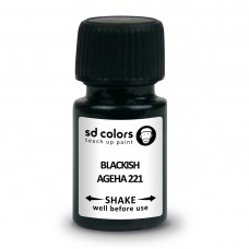 SD COLORS BLACKISH AGEHA 221 сompatible TOYOTA New Touch Up Paint 8ML REPAIR SCRATCH CHIP BRUSH COLOR CODE 221 BLACKISH AGEHA