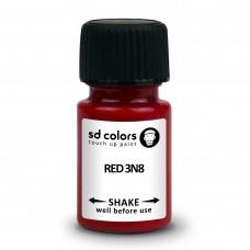 SD COLORS RED 3N8 сompatible TOYOTA New Touch Up Paint 8ML REPAIR SCRATCH CHIP BRUSH COLOR CODE 3N8 RED