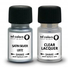 SD COLORS SATIN SILVER LB7Z сompatible VW/AUDI New Touch Up Paint 8ML REPAIR SCRATCH CHIP BRUSH COLOR CODE LB7Z SATIN SILVER (PAINT+LACQUER)