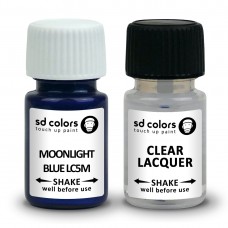 SD COLORS MOONLIGHT BLUE LC5M сompatible VW/AUDI New Touch Up Paint 8ML REPAIR SCRATCH CHIP BRUSH COLOR CODE LC5M MOONLIGHT BLUE (PAINT+LACQUER)