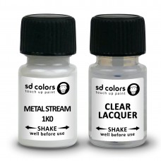 SD COLORS METAL STREAM 1K0 сompatible TOYOTA New Touch Up Paint 8ML REPAIR SCRATCH CHIP BRUSH COLOR CODE 1K0 METAL STREAM (PAINT+LACQUER)