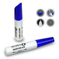 SD COLORS SILVER ASH 1D4 сompatible TOYOTA New Touch Up Paint Pen REPAIR KIT 12ML SCRATCH CHIP BRUSH COLOR CODE 1D4 SILVER ASH (PAINT+LACQUER)