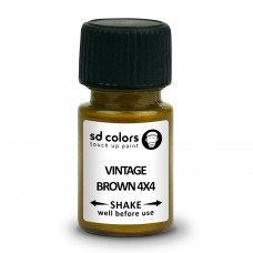 SD COLORS VINTAGE BROWN 4X4 сompatible TOYOTA New Touch Up Paint 8ML REPAIR SCRATCH CHIP BRUSH COLOR CODE 4X4 VINTAGE BROWN