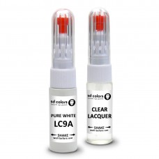 SD COLORS PURE WHITE LC9A сompatible VW/AUDI New Touch Up Paint Pen REPAIR KIT 7ML SCRATCH CHIP BRUSH COLOR CODE LC9A PURE WHITE (PAINT+LACQUER)