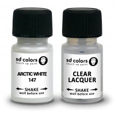 SD COLORS ARCTIC WHITE 147 сompatible MERCEDES New Touch Up Paint 8ML REPAIR SCRATCH CHIP BRUSH COLOR CODE 147 ARCTIC WHITE (PAINT+LACQUER)