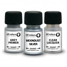SD COLORS  MOONDUST SILVER сompatible FORD New Touch Up Paint 8ML REPAIR SCRATCH CHIP BRUSH COLOR CODE MOONDUST SILVER  (PAINT+PRIMER+LACQUER)