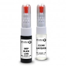 SD COLORS DEEP BLACK LC9X сompatible VW/AUDI New Touch Up Paint Pen REPAIR KIT 7ML SCRATCH CHIP BRUSH COLOR CODE LC9X DEEP BLACK (PAINT+LACQUER)