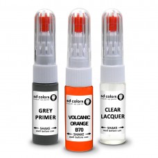 SD COLORS VOLCANIC ORANGE B70 сompatible BMW New Touch Up Paint Pen REPAIR KIT 7ML SCRATCH CHIP BRUSH COLOR CODE B70 VOLCANIC ORANGE (PAINT+PRIMER+LACQUER)