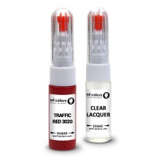 SD COLORS TRAFFIC RED 3020 сompatible RAL New Touch Up Paint Pen REPAIR KIT 7ML SCRATCH CHIP BRUSH COLOR CODE 3020 TRAFFIC RED (PAINT+LACQUER)