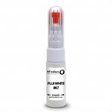 SD COLORS FUJI WHITE 867 сompatible JAGUAR/LAND ROVER New Touch Up Paint Pen REPAIR KIT 7ML SCRATCH CHIP BRUSH COLOR CODE 867 FUJI WHITE