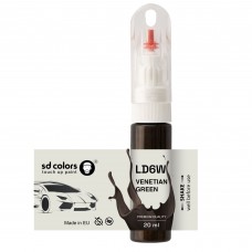 Touch Up Paint 20ml VENETIAN GREEN LD6W E5 for VAG/VW Scratch and Chip Repair Brush