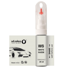 Touch Up Paint 20ml WHITE SUEDE WS for FORD Scratch and Chip Repair Brush