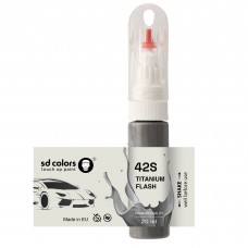 Touch Up Paint 20ml TITANIUM FLASH 42S for MAZDA Scratch and Chip Repair Brush