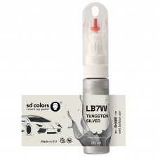 Touch Up Paint 20ml TUNGSTEN SILVER LB7W for VAG/VW/AUDI Scratch and Chip Repair Brush