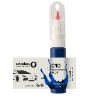 Touch Up Paint 20ml MEDITERRANEAN BLUE C10 for BMW Scratch and Chip Repair Brush