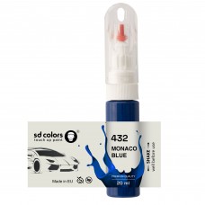 Touch Up Paint 20ml MONACO BLUE 432 for RENAULT Scratch and Chip Repair Brush