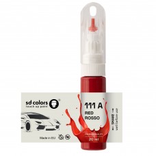 Touch Up Paint 20ml RED ROSSO 111 A for FIAT Scratch and Chip Repair Brush